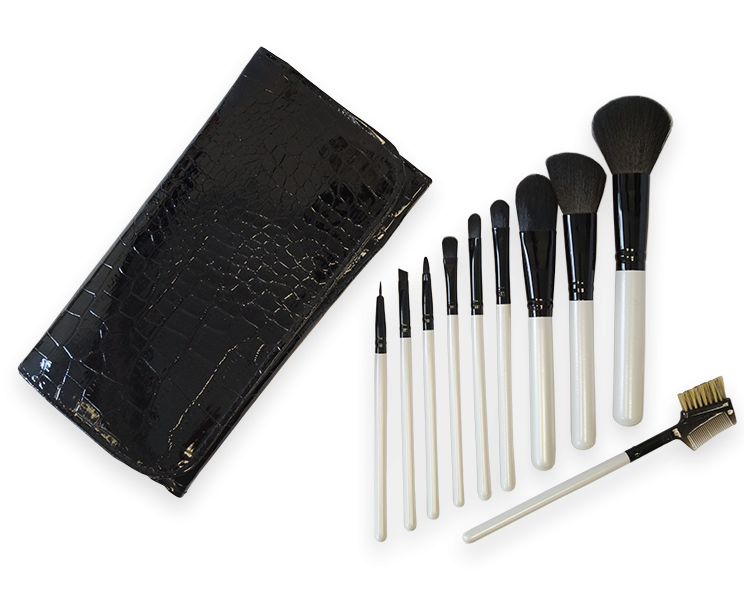 pinsel-8 Set de brochas de maquillaje de 10 piezas