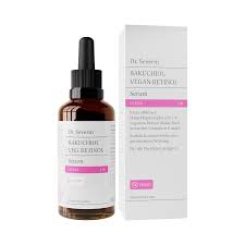 downloadpn19JExDIyTdU Dr. Severin Bakuchiol Vegan Retinol Serum in brauner Flasche mit Pipette und weißer Verpackung mit pinken Akzenten.