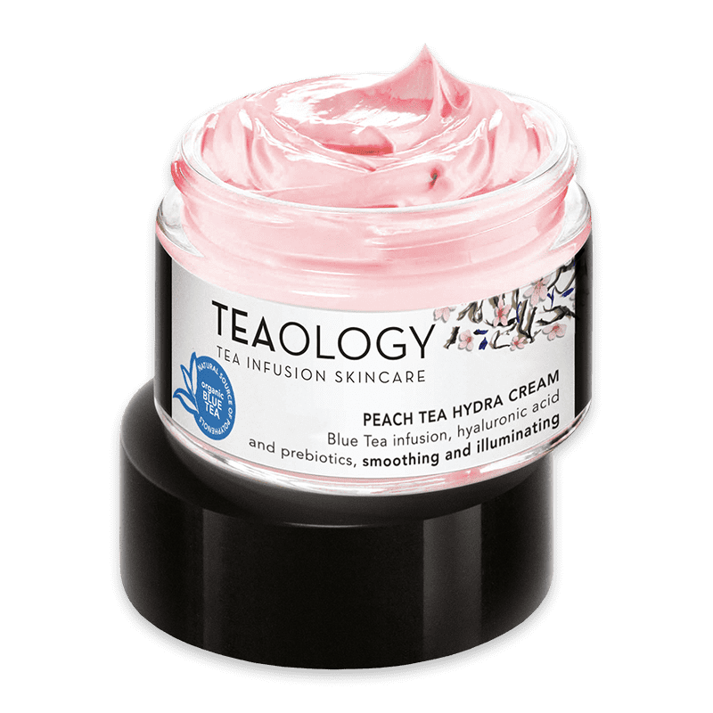 peach-tea-hydra-cream_optimized Peach Tea Hydra Cream von Teaology, eine feuchtigkeitsspendende und aufhellende Gesichtscreme mit Blauem Tee und Hyaluronsäure.