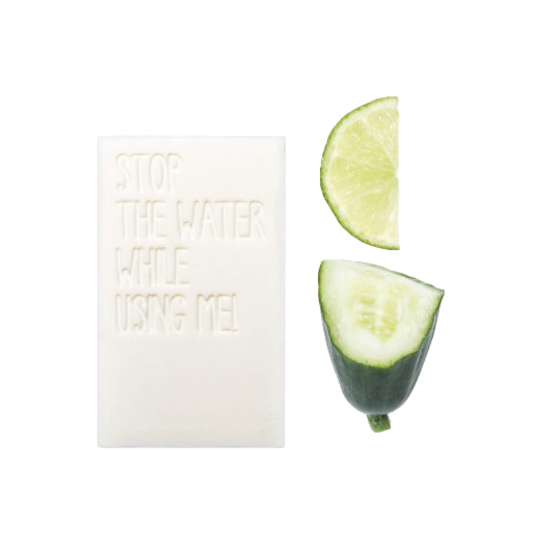 STOP-THE-WATER-WHILE-USING-ME-ALL-NATURAL-CUCUMBER-LIME-BAR-SOAP Jabón de barra de pepino y lima 100% natural