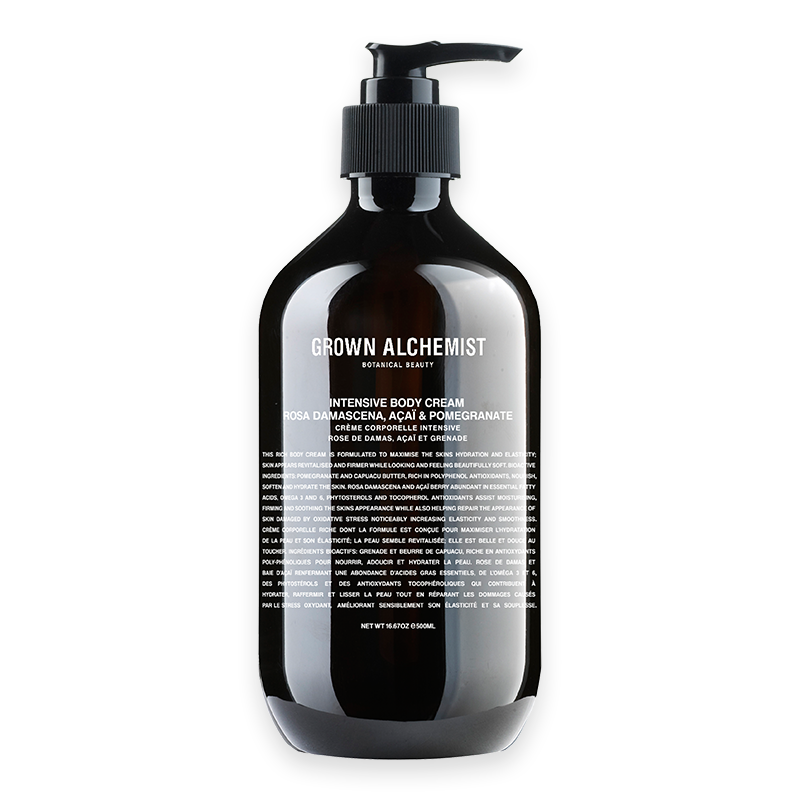 Intensive-Body-Cream-500mL Crema Corporal Intensiva Rosa Damascena, Acai y Granada