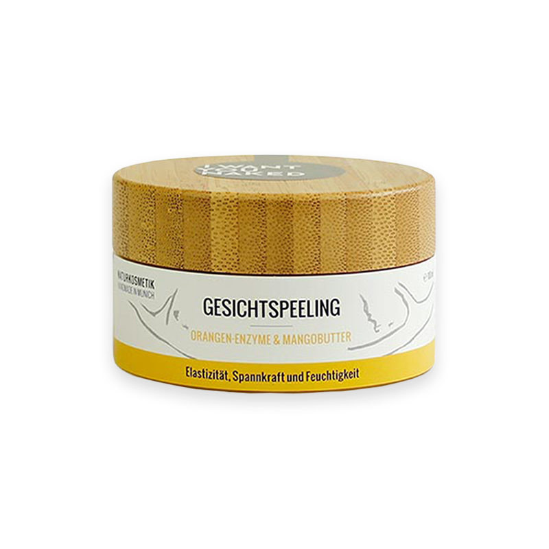 Exfoliante facial de enzimas de naranja y manteca de mango