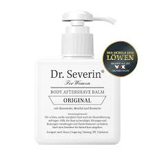 images-1OKMRM0Z3UhFRR Dr. Severin Body Aftershave Balm für Frauen, Original, 200ml Flasche mit Pumpe, mit Kamille, Menthol und Hamamelis.