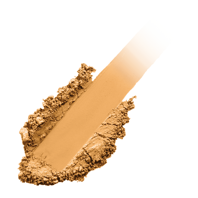 Autumn_HR_optimized Alt-Text: 'Beige Puderstrich auf grünem Hintergrund'