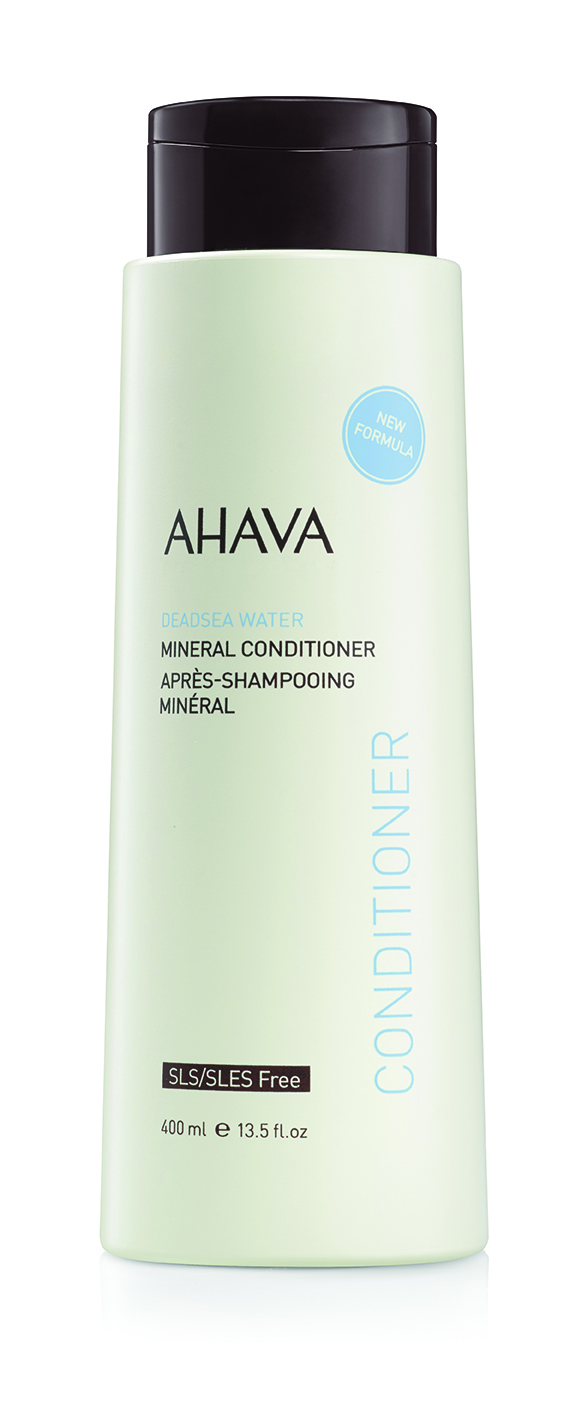 0697045159208 Flasche Ahava Mineral Conditioner, 400 ml, SLS/SLES-frei, neue Formel.