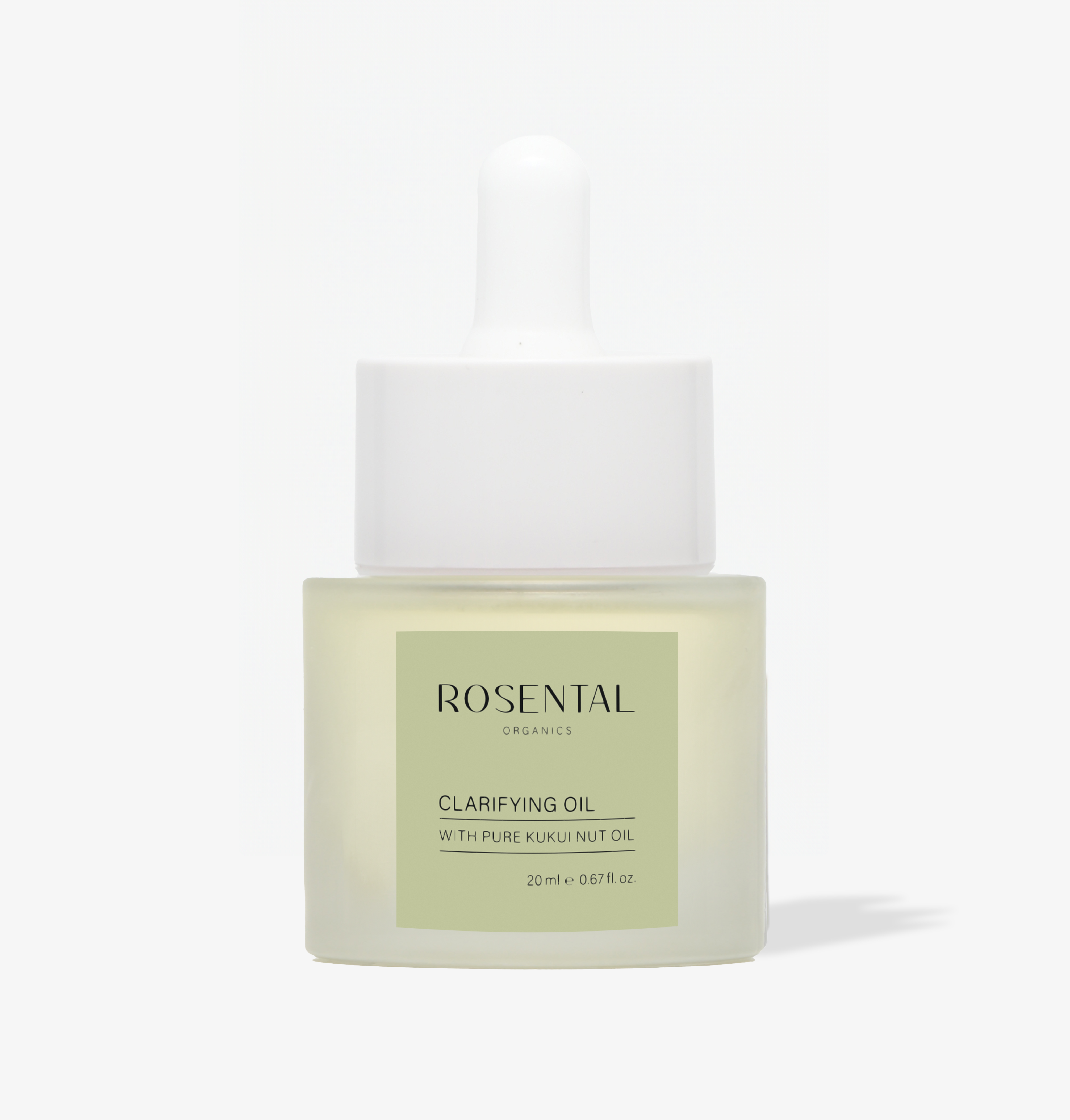 4260576412164 Flasche Rosental Organics Klärungsöl mit reinem Kukui-Nuss-Öl, 20 ml.