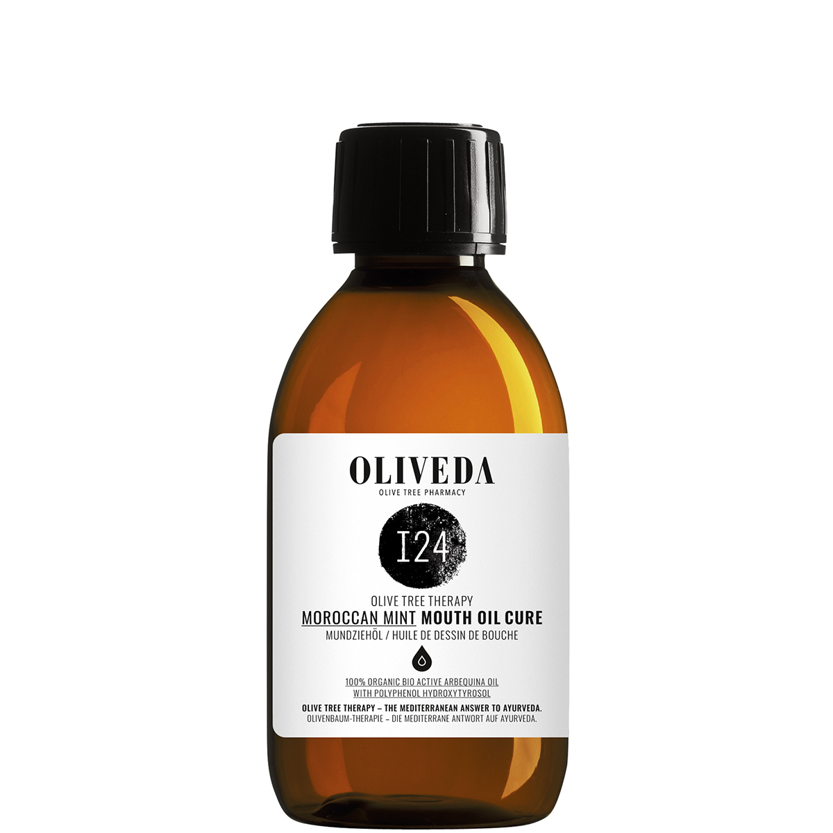 OLIVEDA_1200x1200_72dpi_I24_MouthOil_Mint_200ml I24 Aceite de tirado bucal Detoxificante