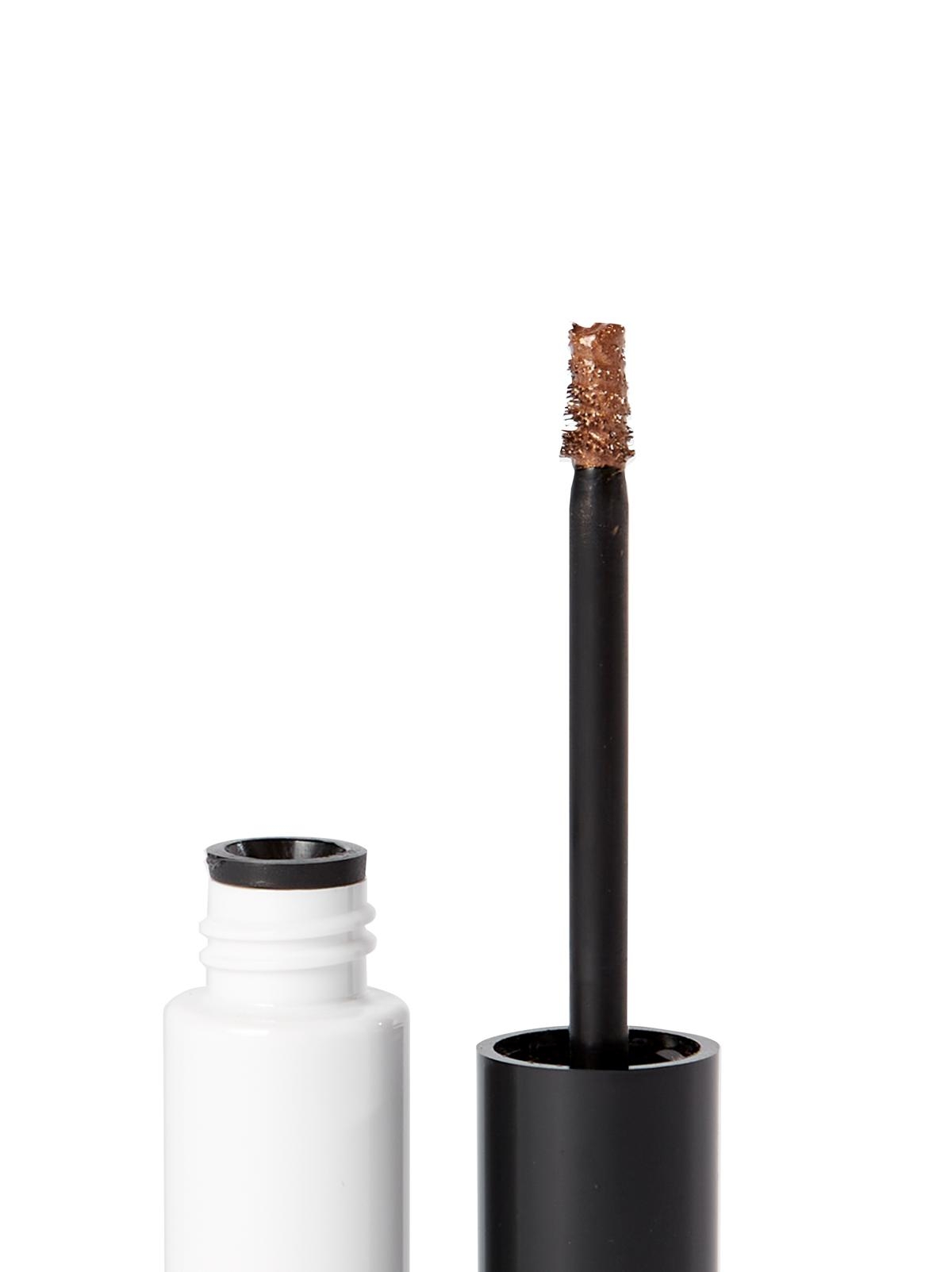 image_121780_3 Geöffneter Mascara-Behälter mit schwarzem Stab und brauner Mascara-Bürste.